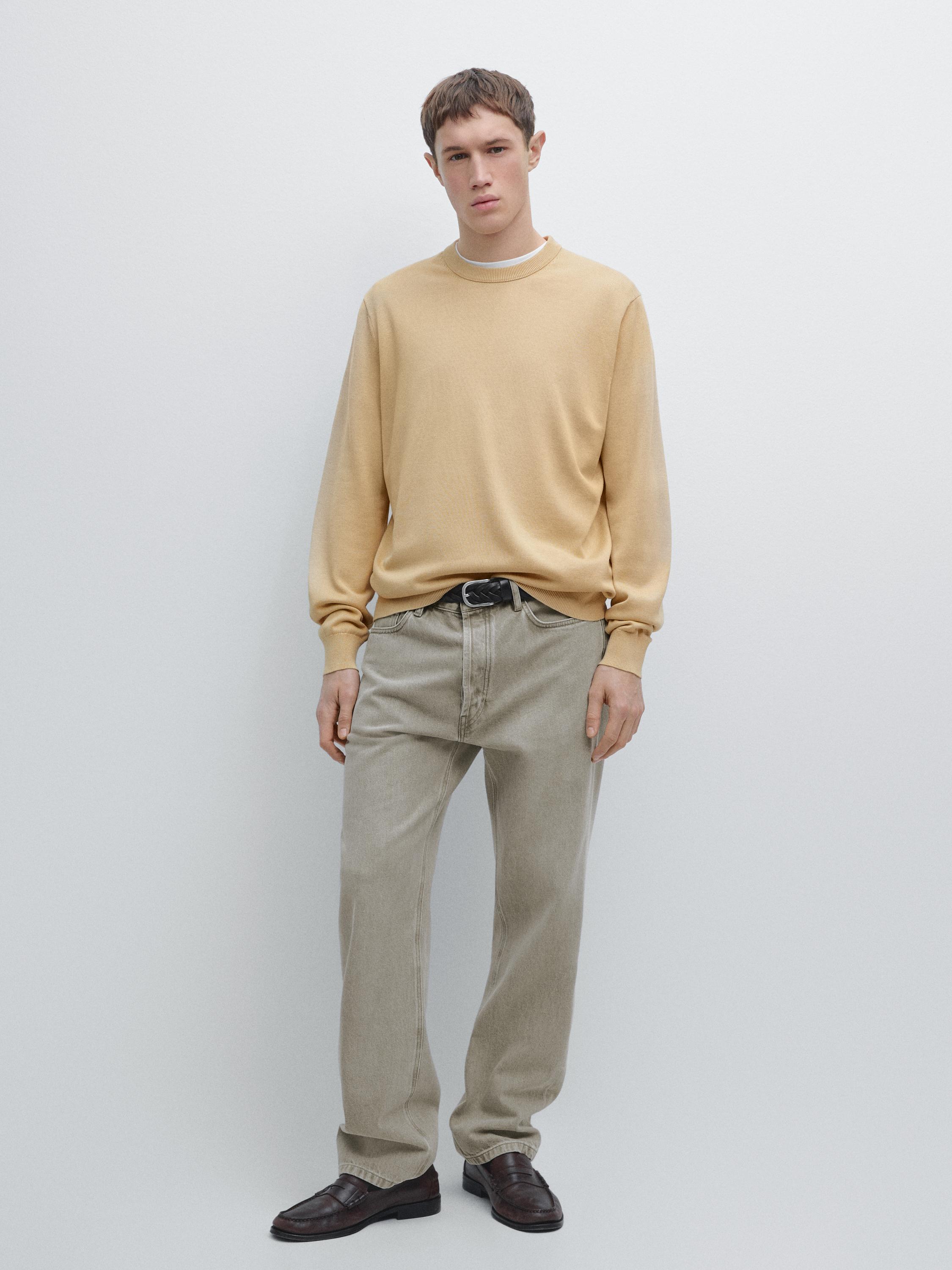 Pull maille en coton